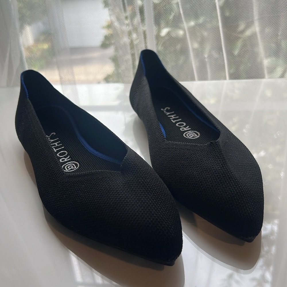 Rothy's The Point Flats black Size 8.5